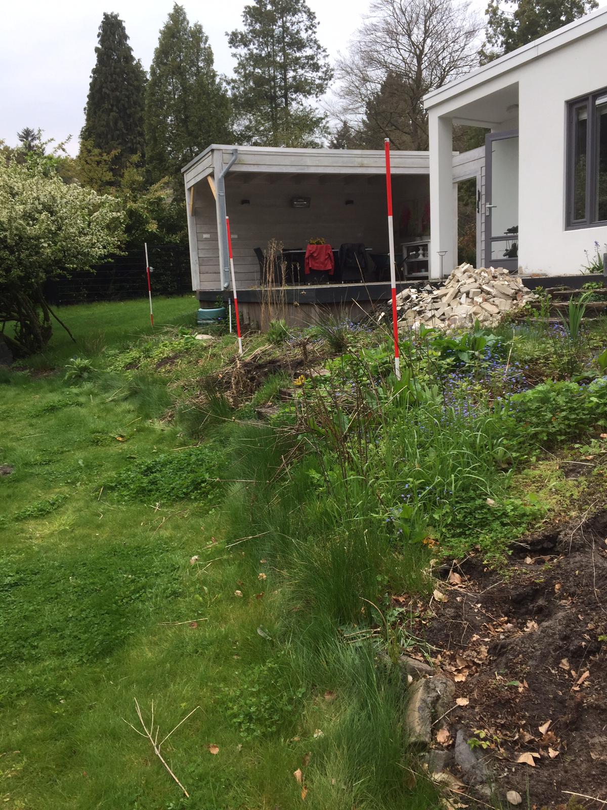 Oude situatie voor keerwanden plaatsen Epe