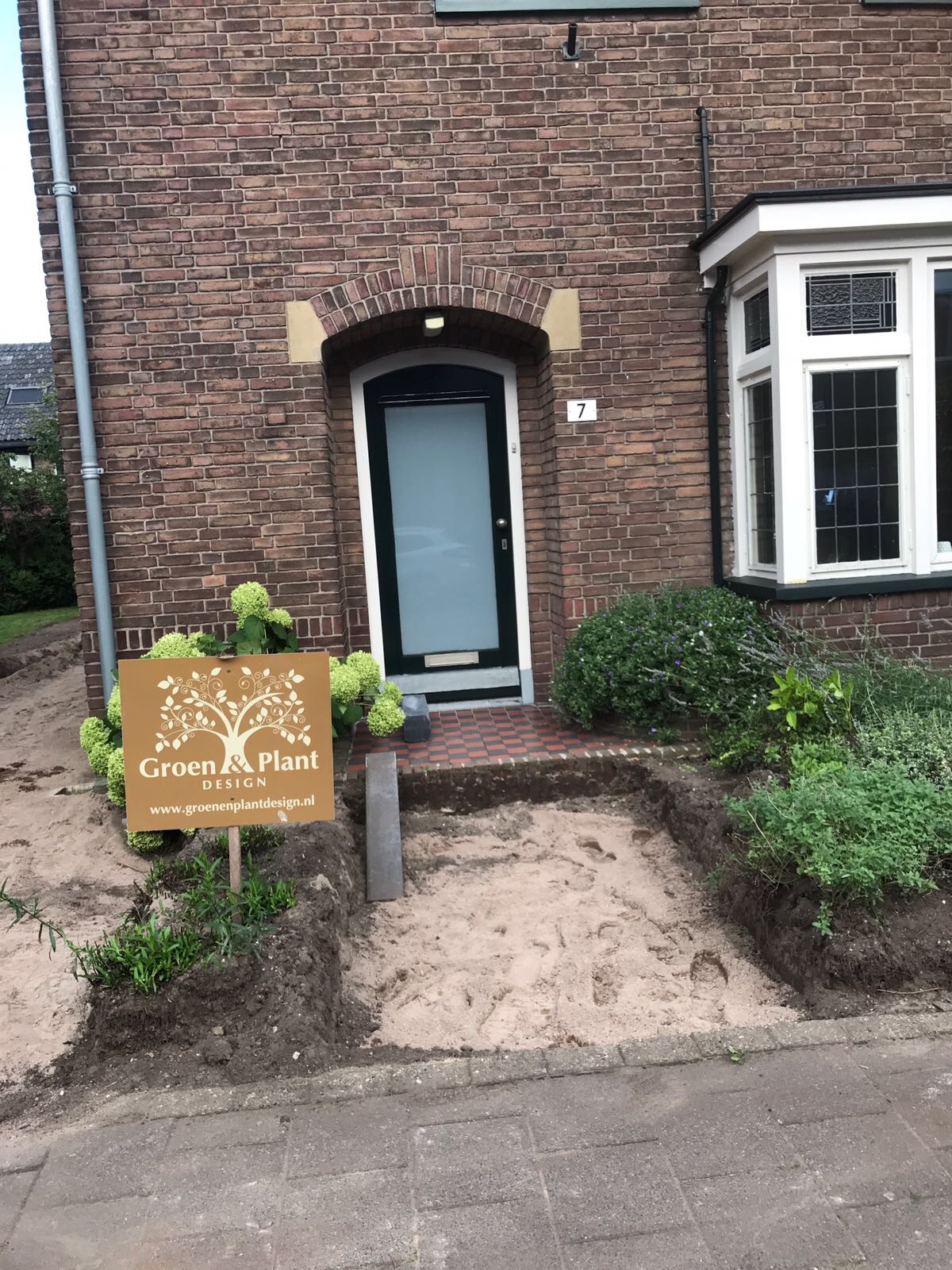 Voor- en achtertuin oude situatie Moriaanstraat Apeldoorn